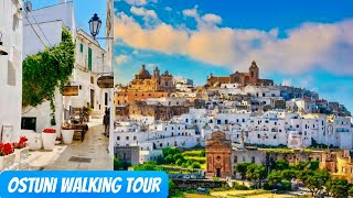 Ostuni Walking Tour  Italy  Passeggiata per il centro Storico di Ostuni  Italia [upl. by Jessika]