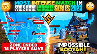 MOST INTENSE MATCH IN FREE FIRE WORLD SERIES   FREE FIRE BEST ESPORTS MATCH  FFWS 2023 [upl. by Reinhart]