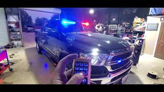 ILMODS  2021 Dodge Ram 1500 Emergency Lights Installed Wireless Controller amp Siren Federal Signal [upl. by Cassaundra]