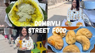 DOMBIVLI Street Food  Best Food Near Dombivali station  Appam Momos Thakur Vada Pav amp more [upl. by Aikas]