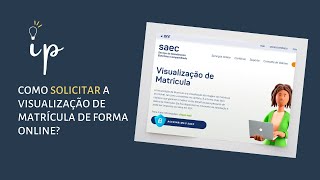 COMO SOLICITAR VISUALIZAÇÃO DE MATRÍCULA ONLINE [upl. by Jerrilee]