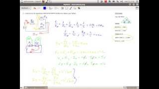 Calculo de un circuito mixto de tres resistencias [upl. by Bedwell]