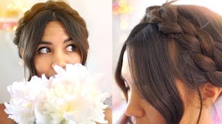 EASY Bohemian Milkmaid Braid Hairstyle [upl. by Ob]