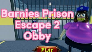 BARNIES PRISON ESCAPE 2 OBBY ROBLOX games roblox robloxedit obby new fyp [upl. by Relyuc]