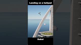 Landing On A Helipad in Dubai RedBull Landing Challenge shorts msfs2020 [upl. by Aisetal]