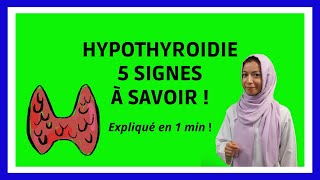 Hypothyroïdie  5 signes à connaître [upl. by Surdna96]