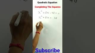 🔥Quadratic Equation  Completing the square method 🤟🤟 [upl. by Kyl]