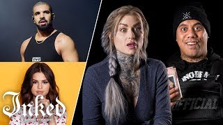 Tattoo Artists Guess Celebrity Tattoos  Tattoo Artists Answer [upl. by Garey]