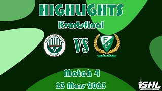 Match 4  FrölundaFärjestad  50  Highlights  23 Mars 2023  SHL Slutspel [upl. by Gardner]