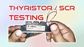 𝙏𝙝𝙮𝙧𝙞𝙨𝙩𝙤𝙧 𝙤𝙧 𝙎𝘾𝙍 𝙏𝙚𝙨𝙩𝙞𝙣𝙜 𝙋𝙧𝙤𝙘𝙚𝙙𝙪𝙧𝙚  Procedure to Test the Thyristor with the help of Multimeter [upl. by Ydassac]