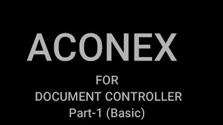 What is Aconex Basics I Sabir Saifi [upl. by Notsnarc816]