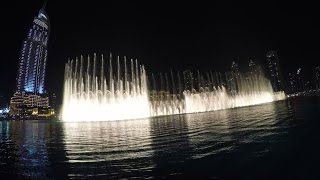 DUBAI FOUNTAINS SHOW FONTANNY W DUBAJU włącz HD full HD [upl. by Neirrad6]