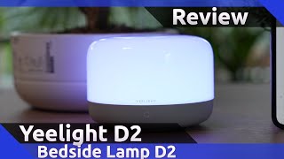 Yeelight LED Bedside Lamp D2 Review 2022 [upl. by Hevak]