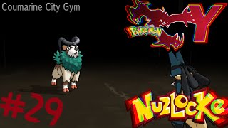 Mega Lucario VS Coumarine City Gym Pokémon Y Nuzlocke 29 [upl. by Shell]