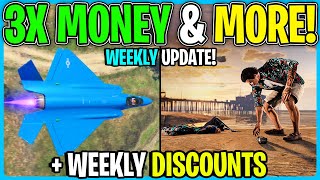 GTA 5 ONLINE WEEKLY UPDATE TRIPLE MONEY AND MORE [upl. by Maxama]