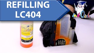 How to Refill BROTHER LC404 Ink Cartridges [upl. by Blinny]