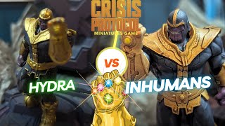 Thanos Gauntlet Round 7  Inhumans Vs Hydra  Marvel Crisis Protocol Battle Report [upl. by Sucramad127]