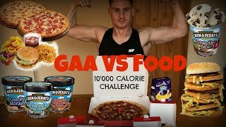 10000 CALORIE CHALLENGE  GAA vs FOOD  EPIC CHEAT DAY [upl. by Arline]