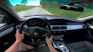 2007 BMW 5 Series E60 530d 231 Hp POV Test Drive DRIVEWAVE1 [upl. by Airdnua]