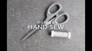 How to hand sew [upl. by Legir]