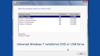 How to Create a Windows 7 Universal Installation DVD or USB Drive [upl. by Eissim]