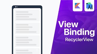 View Binding with RecyclerView Adapter  Android Studio Tutorial [upl. by Eitnom701]