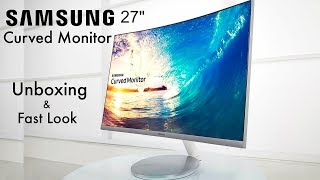 Best Samsung 27inch CF591 Curved Monitor with AMD FreeSync [upl. by Adleme]