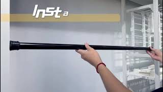 Round Curtain Rod  Installation video [upl. by Ativ]