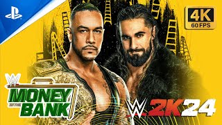 Seth Rollins vs Damian Priest Money in the Bank Toronto Canada Highlights 2024  WWE 2k24 PS5 [upl. by Croydon983]