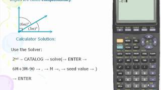 TI8384  Complementary and Supplementary Angles [upl. by Seyer]