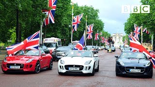 British made motors take over the Mall  Top Gear  BBC [upl. by Aryl]