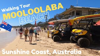 MOOLOOLABA BEACH 4K Walking Tour Sunshine Coast AUSTRALIA [upl. by Roxie]