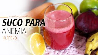 SUCO QUE AJUDA A COMBATER ANEMIA [upl. by Boaten139]