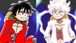 hahahaha meme Gacha club one piece luffy and gear 5trend [upl. by Ahsinotna]