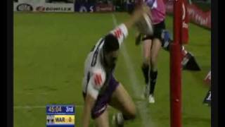 Greg Inglis try against warriors [upl. by Sinnek767]