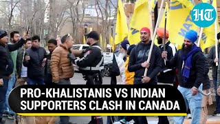 Indian Supporters Clash With Khalistani Radicals In Canada Envoy Sanjay Verma Was The Target [upl. by My]