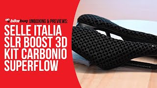 Selle Italia SLR Boost 3D Kit Carbonio Superflow  Bikebug [upl. by Aitnahc481]