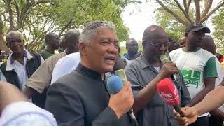 PF SG Nakachinda Speaks at the funeral in Choma while people Shout Bally [upl. by Eceryt]