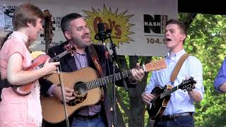 Dan Boner with Flower InThe Desert ETSU Bluegrass Pride Band on Broad Street in Kingsport [upl. by Atirres]