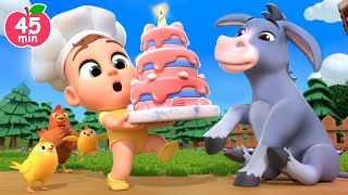 Veggie Cake for Animals 🫏🐮 Pat a Cake Song  Lalafun Nursery Rhymes amp Kids Songs [upl. by Lu157]