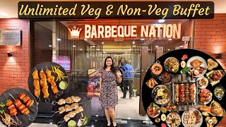 Unlimited Buffet at Barbeque Nation  शानदार Veg amp Non Veg Starters  Indias Biggest Buffet Chain [upl. by Ahsinid914]