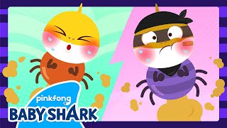 🕷️NEW Eensy Weensy Baby Spiders  Baby Shark Halloween Song  Baby Shark Official [upl. by Nemhauser]