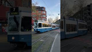 21132435 Linie 7 Milchbuck 13 April 2024 switzerland tram zürich [upl. by Anatola]