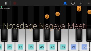 Notadage Nageya Meeti  Parasangada Gendethimma  kannada piano [upl. by Autrey486]