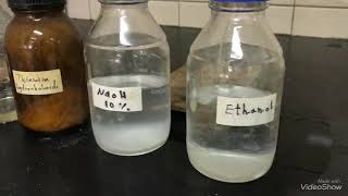 Phenytoin Synthesis step1 Benzoin condensation [upl. by Nic]