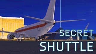 FSX Secret Shuttle Mission  Las Vegas to Area 51 [upl. by Racklin]