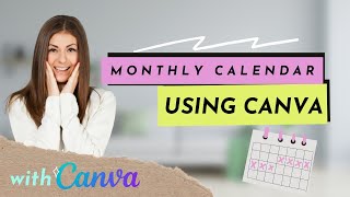 Make Your own Printable Horizontal Monthly Calendar  Canva Tutorial  Etsy Passive Income [upl. by Carver]