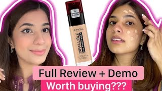 LOREAL INFALLIBLE 24 HOUR FRESH WEAR FOUNDATION ｜｜ FULL REVIEW  DEMO ｜｜ 9 HOURS WEAR TEST [upl. by Suiramaj]