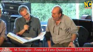 Travaglio sui servizi del Tg1 e gli editoriali di Vespa Festa del Fatto Quotidiano 22052010 [upl. by Oslec155]