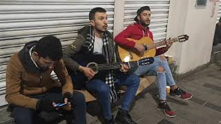 Taksim İstiklal caddesi sokak sanatçılarından güzel bir eserONUR ÇETİNSOY TALAT AKAR [upl. by Aisel]